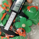 50pcs 32mm 52mm Korea Candy DIY Flower Bear Paster Beads Sticker