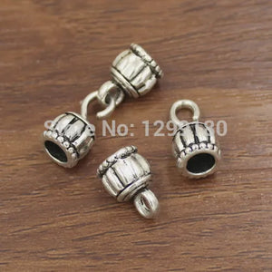 Antique Silver Fold Over Lobster Clasp for Necklace Bracelet Chain DIY Jewelry