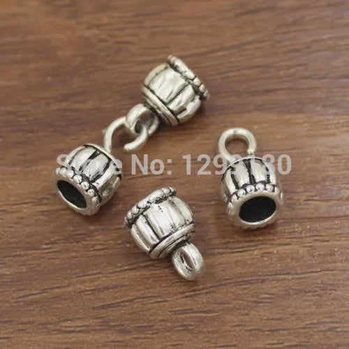 Antique Silver Fold Over Lobster Clasp for Necklace Bracelet Chain DIY Jewelry