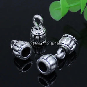Antique Silver Fold Over Lobster Clasp for Necklace Bracelet Chain DIY Jewelry