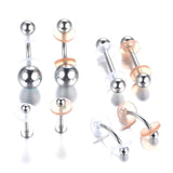 50x 7mm Clear Disc Pads for Piercing Bump B85D
