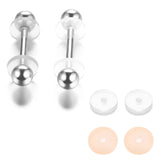 50x 7mm Clear Disc Pads for Piercing Bump B85D