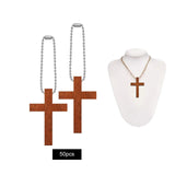 Faith Religious Wooden Crucifix Crosses 50pcs