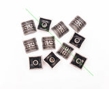 50x Motorcycle Biker Silver Square Flower Leather Rivets Stud Set