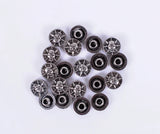 50x Punk Metal Skull Leather Rivets Stud Set for Belt Bag Shoe Clothing