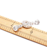 High Quality CZ-inlaid Pearl Bracelet Buckle 50x17mm
