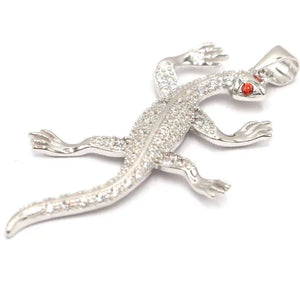 Chameleon Sapphire Garnet Amethyst CZ 925 Silver Pendant