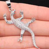 Chameleon Sapphire Garnet Amethyst CZ 925 Silver Pendant