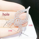 Women's CZ-inlaid Pearl Bracelet Buckle, Necklace Clasp, Sweater Chain Connector