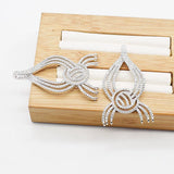 Women's CZ-inlaid Pearl Bracelet Buckle, Necklace Clasp, Sweater Chain Connector