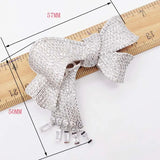 Women's High Quality Pearl Bracelet Buckle with CZ-inlaid Bow