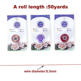 50yds 0.3mm Beading Thread Nylon String DIY Jewelry Making Supplies