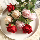 Flannel Roses Artificial Flowers for Christmas Wedding Decoration
