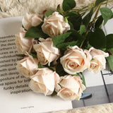 Flannel Roses Artificial Flowers for Christmas Wedding Decoration