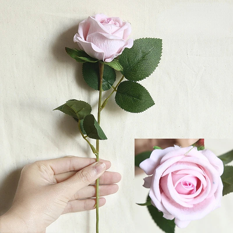 Flannel Roses Artificial Flowers for Christmas Wedding Decoration