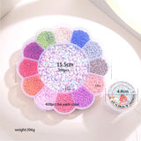 5100pcs Random Letter Jewelry Box Soft Pottery Colored Square Letter Rice Bead