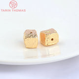 4PCS 10.5x12MM 24K Square Beads DIY Jewelry Accessories