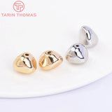 6PCS 10x7.5MM 24K Plated Brass Spacer Beads for Bracelet Making