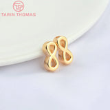 6PCS 6x12.5MM 24K Brass Spacer Beads DIY Jewelry Accessories