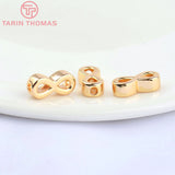 6PCS 6x12.5MM 24K Brass Spacer Beads DIY Jewelry Accessories