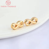 6PCS 6x12.5MM 24K Brass Spacer Beads DIY Jewelry Accessories