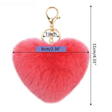 Colorful Pom Poms Ball Set with Jump Rings and Key Chains