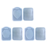 Resin Shaker Mold 2Pcs DIY Epoxy Silicone Mold for Pendant Crafts