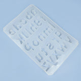Uppercase and Lowercase Letters Epoxy Casting Mold Keychain Pendant
