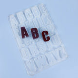 Uppercase and Lowercase Letters Epoxy Casting Mold Keychain Pendant