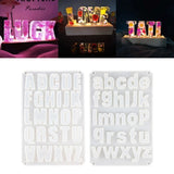 Uppercase and Lowercase Letters Epoxy Casting Mold Keychain Pendant