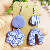 Clay Screen Printing Template for Earrings, 5-Piece Set