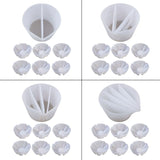 517F Split Cup 2/3/4/5 Chambers Silicone Reusable Pouring Divided Cups