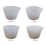 517F Split Cup 2/3/4/5 Chambers Silicone Reusable Pouring Divided Cups