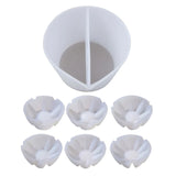 517F Split Cup 2/3/4/5 Chambers Silicone Reusable Pouring Divided Cups