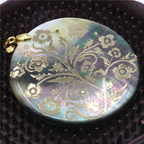 51mm Abalone Paua Sea Pearl Shells Pendant Flower DIY Jewelry Making