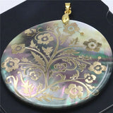 51mm Abalone Paua Sea Pearl Shells Pendant Flower DIY Jewelry Making