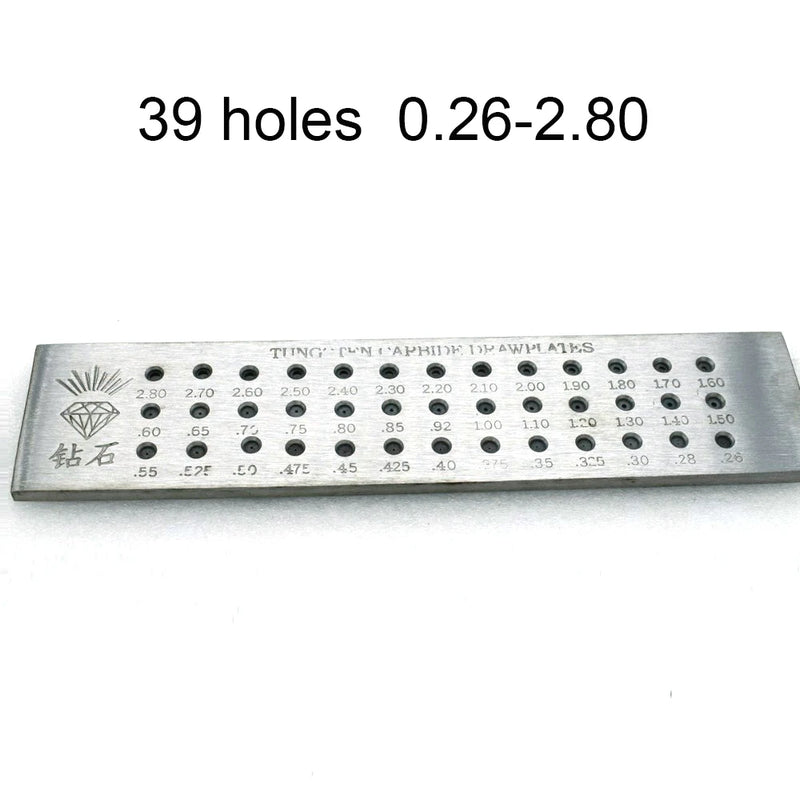 Tungsten Carbide Wire Drawplate 0.26-4.10mm for Jewelry Making
