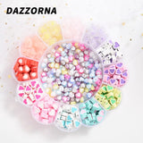 520Pcs Mixed Heart/Star Shape Polymer Clay Loose Beads DIY Jewelry Making