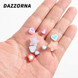520Pcs Mixed Heart/Star Shape Polymer Clay Loose Beads DIY Jewelry Making