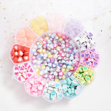 520Pcs Mixed Heart/Star Shape Polymer Clay Loose Beads DIY Jewelry Making