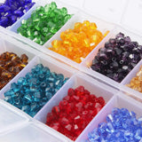 1400pcs 4MM Bicone Crystal Beads Bulk Mix Lot