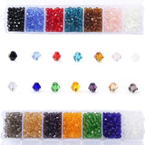 1400pcs 4MM Bicone Crystal Beads Bulk Mix Lot