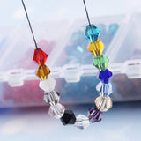 1400pcs 4MM Bicone Crystal Beads Bulk Mix Lot