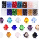 1400pcs 4MM Bicone Crystal Beads Bulk Mix Lot