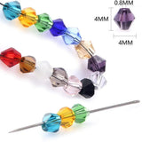 1400pcs 4MM Bicone Crystal Beads Bulk Mix Lot