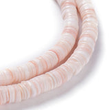 523pcs Pink Shell Heishi Disc Beads for Jewelry Making