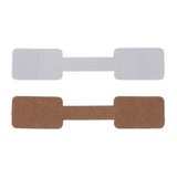 52Pcs Blank Paper Tag Labels Jewelry Display Cards Rectangle Stickers
