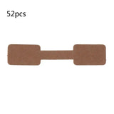 52Pcs Blank Paper Tags Jewelry Display Cards Labels Rectangle Stickers