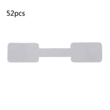 52Pcs Blank Paper Tags Jewelry Display Cards Labels Rectangle Stickers