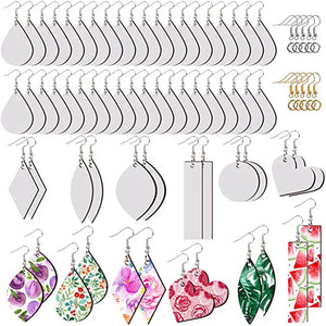 52 Sublimation Blank Earrings Unfinished DIY Jewelry Making